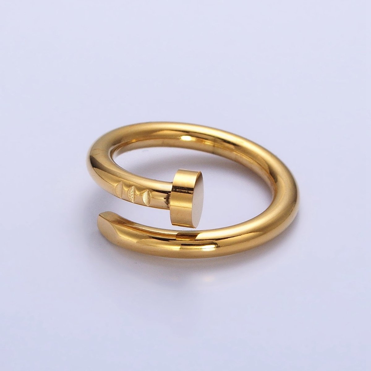 Stainless Steel Needle Triple Edged Ring in Gold & Silver | O-1749~O-1756