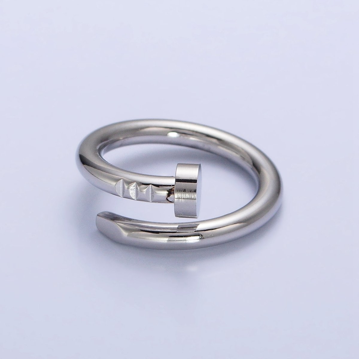 Stainless Steel Needle Triple Edged Ring in Gold & Silver | O-1749~O-1756