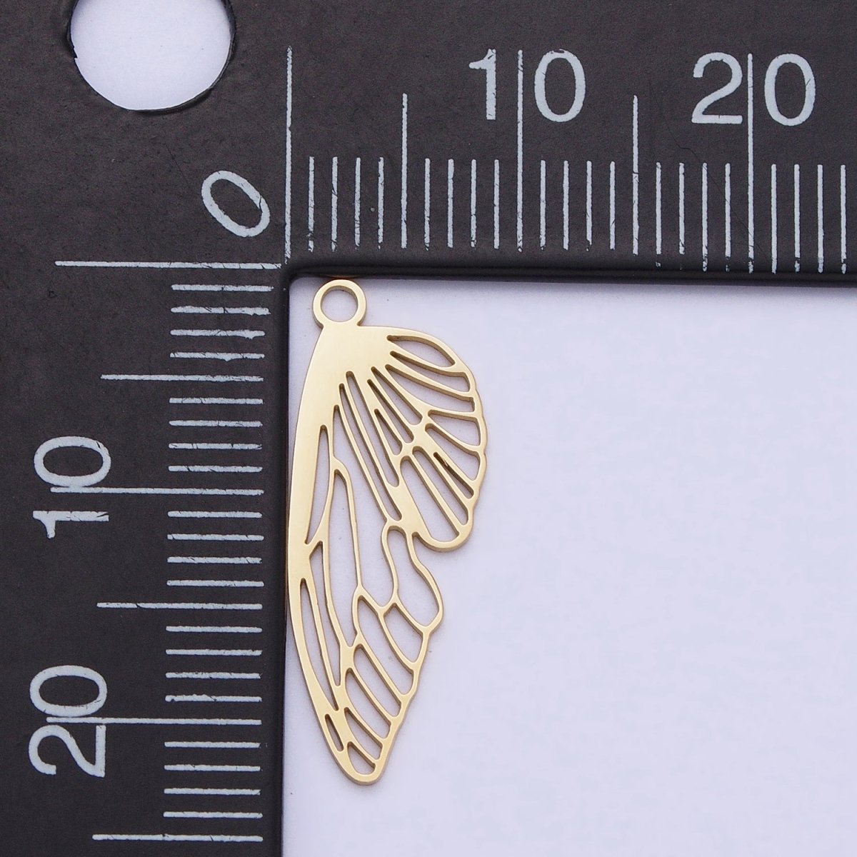 Stainless Steel Open Butterfly Mariposa Wings Open Charm in Gold & Silver | P-925