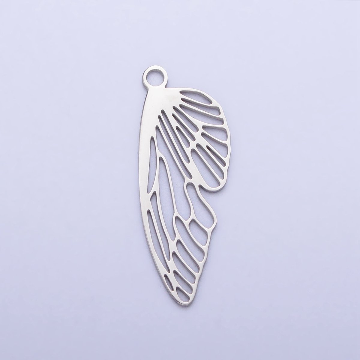 Stainless Steel Open Butterfly Mariposa Wings Open Charm in Gold & Silver | P-925