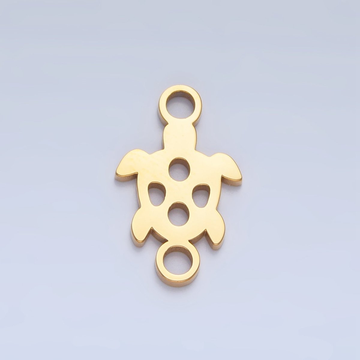 Stainless Steel Open Turtle Tortoise Sea Animal Connector in Gold & Silver | F289