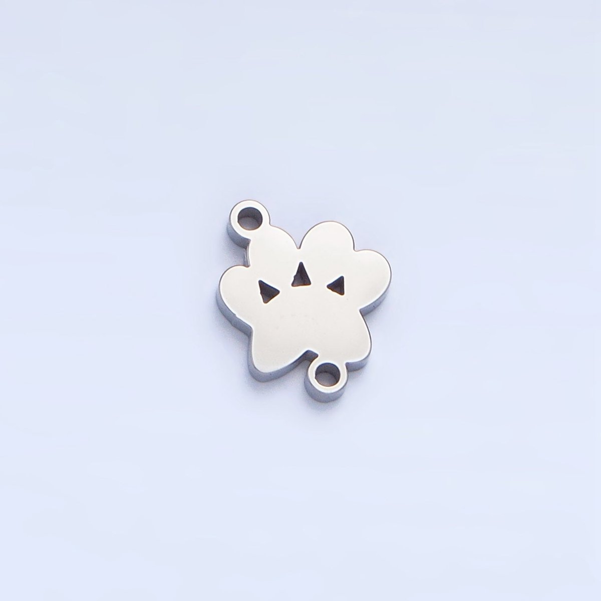 Stainless Steel Paw Print Pet Animal Connector in Gold & Silver | F374