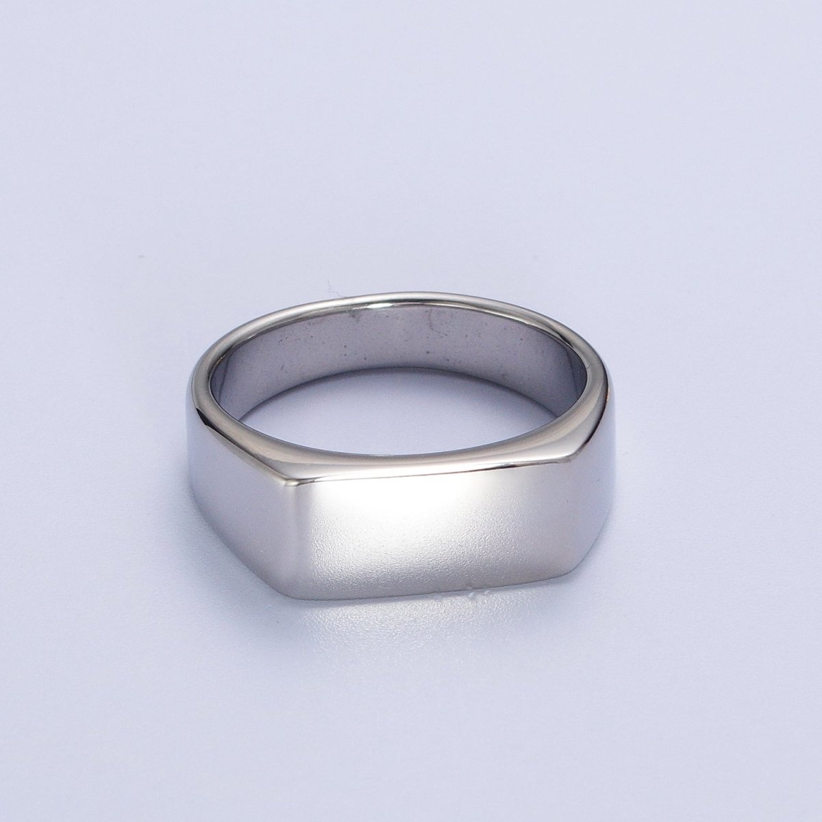 OS Stainless Steel Rectangular Bar Minimalist Gold, Silver Ring | O2019 O2020 O2021 O2022