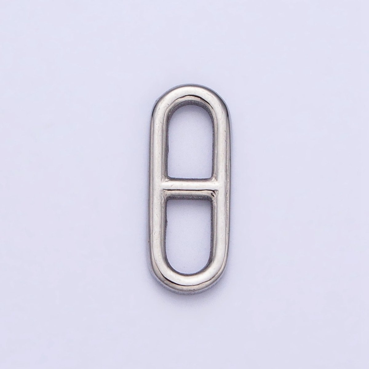 Stainless Steel Rectangular Oblong Mariner Anchor Link Charm in Gold & Silver | P-898