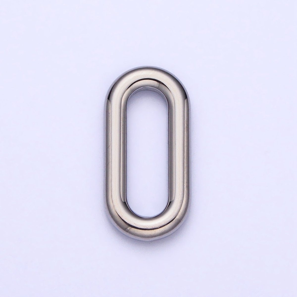 Stainless Steel Rectangular Oblong Paperclip Link Charm in Gold & Silver | P-903