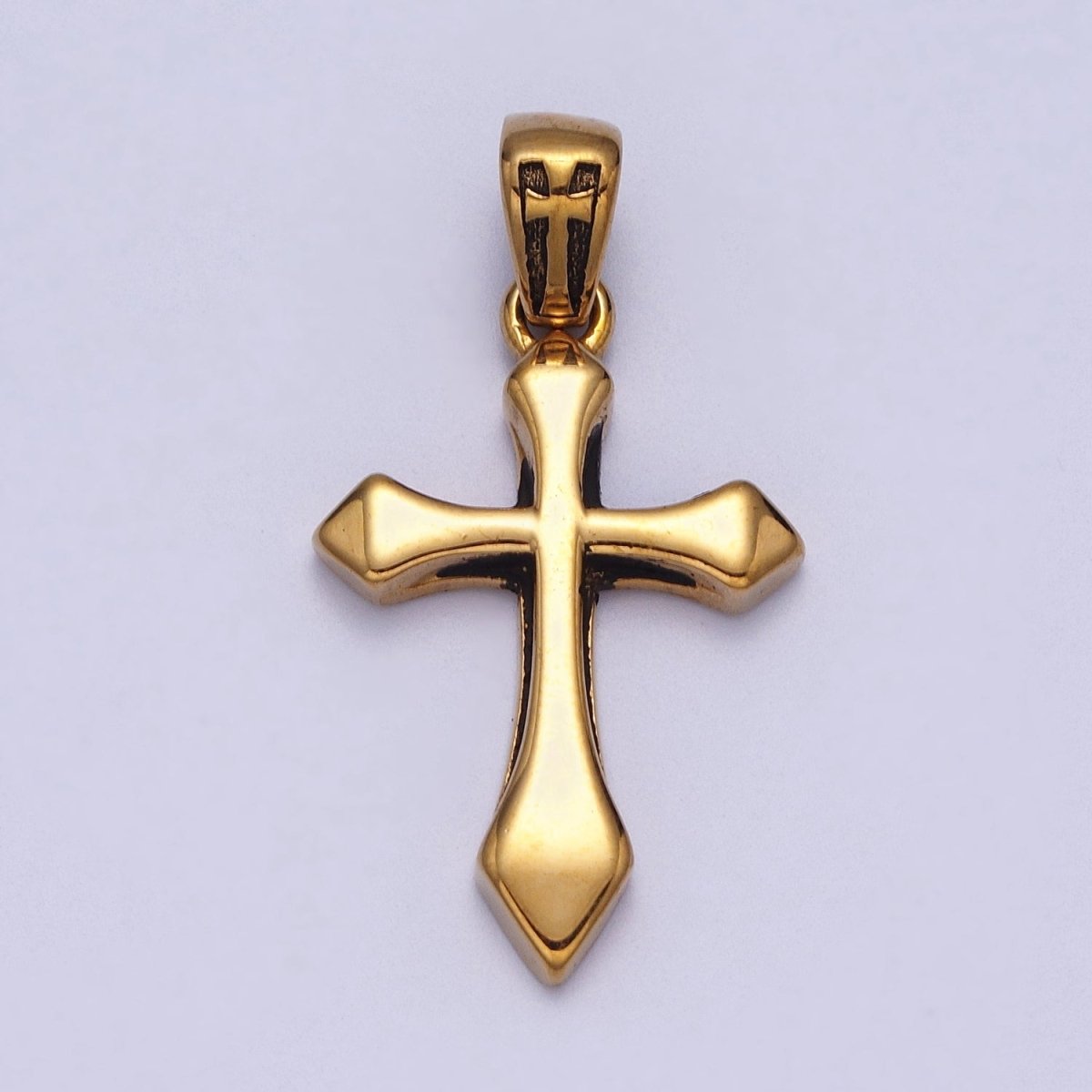 Stainless Steel Religious Passion Cross Gold, Silver Pendant J-318 J-341