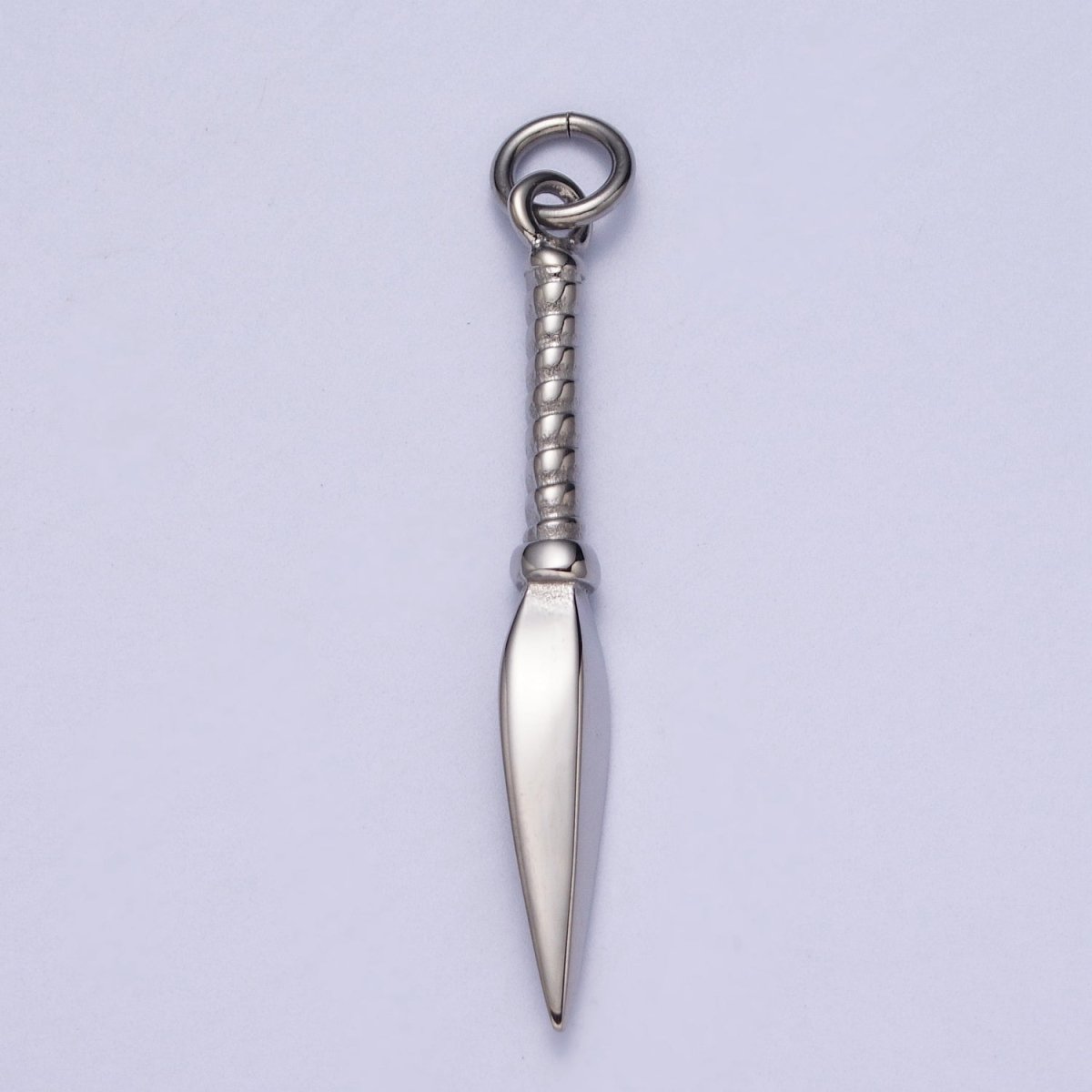 Stainless Steel Thin Weapon Knife Dagger Charm in Gold & Silver J-463 J-464