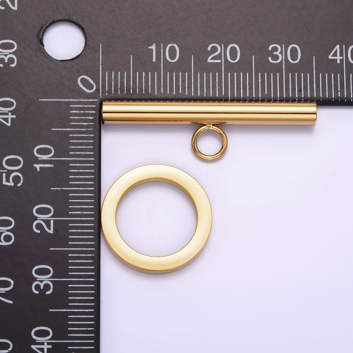 Stainless Steel Toggle Clasps Closure Minimalist Findings Supply in Gold & Silver | Z-484  Z-485