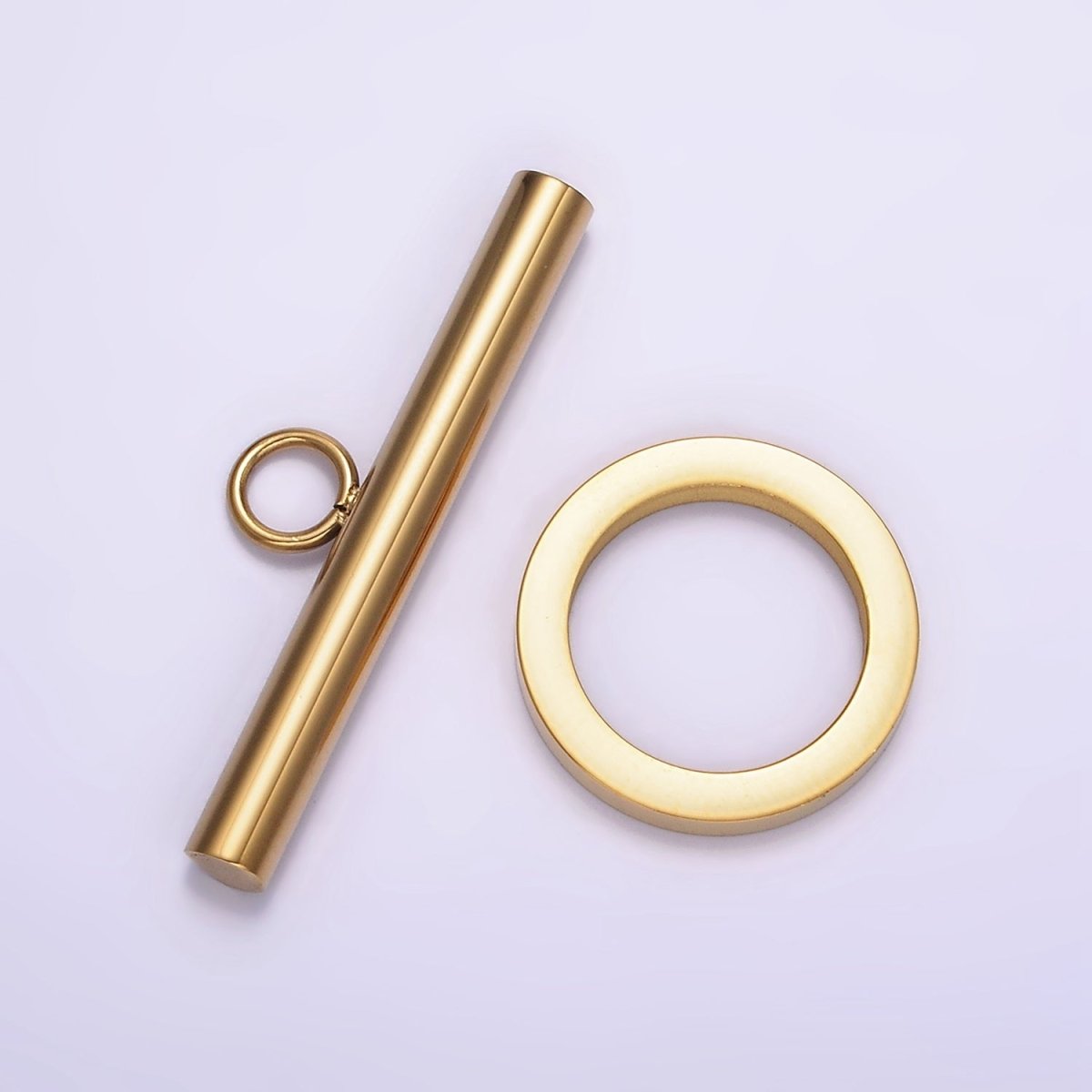 Stainless Steel Toggle Clasps Closure Minimalist Findings Supply in Gold & Silver | Z-484  Z-485