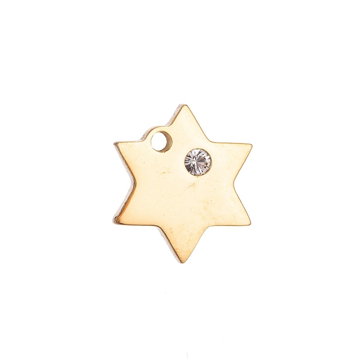 Star Pendant Personalized Stamping Blank Star Initial Charm 18k Gold Filled Stainless Steel Jewelry Supply Craft Wholesale Supplies E-629