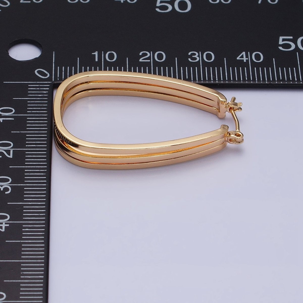 Statement Oval Hoop Earrings, Chunky Gold Hoop Earrings, Oval Gold Hoop Earrings, Modern Hoop Earrings AD1004 AD1005