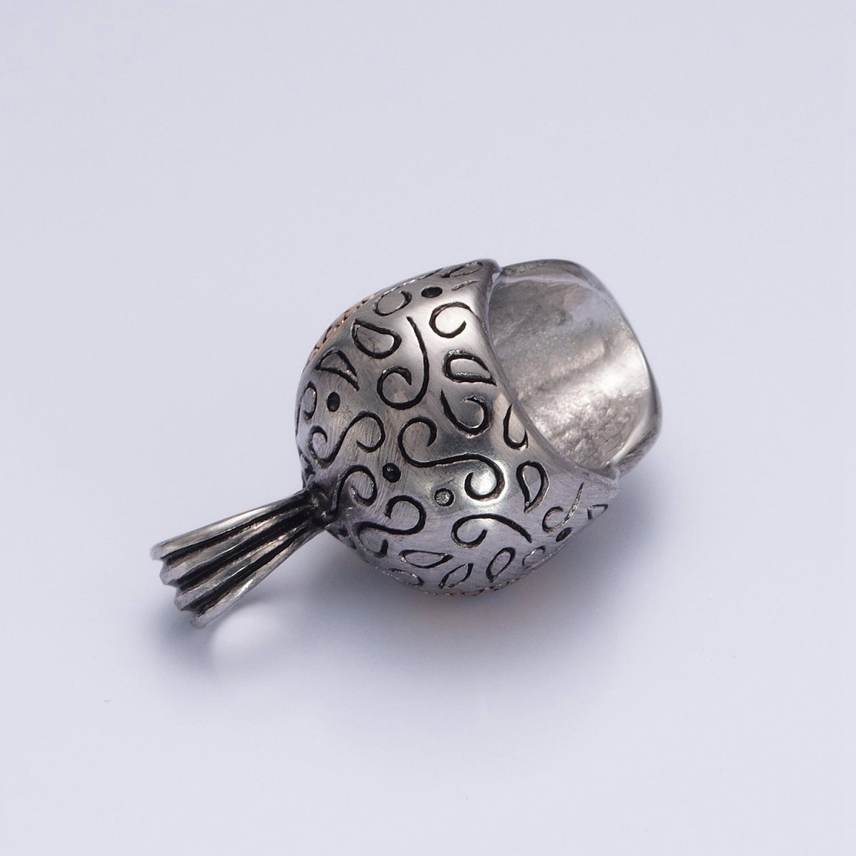 OS Steel Skull Pendant, Silver Skull Pendant Necklace Day of the Dead, Mexican Jewelry For Men Unisex Jewelry X-643