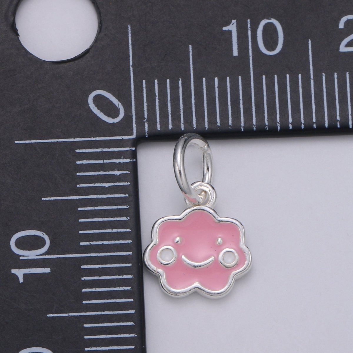 Sterling Silver Cloud Charm, 925 Sterling Silver Kawaii Charms, 14.5x9mm Cute CLOUD charm for Bracelet Necklace Earring, SL-033 SL-034