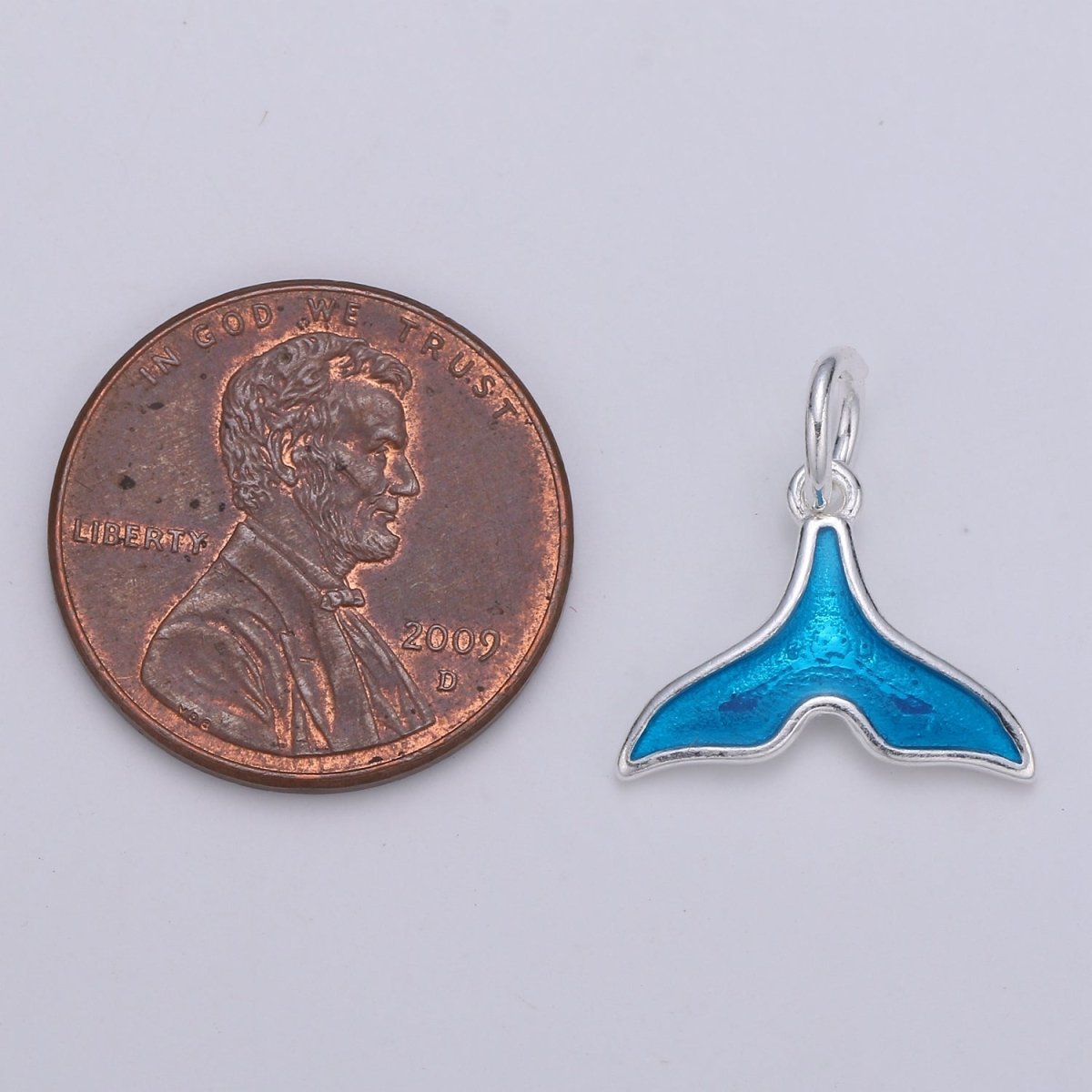Sterling Silver Dolphin Fish Whale Tail Charm For Summer Ocean Jewelry Bracelet Necklace | SL-016 SL-017