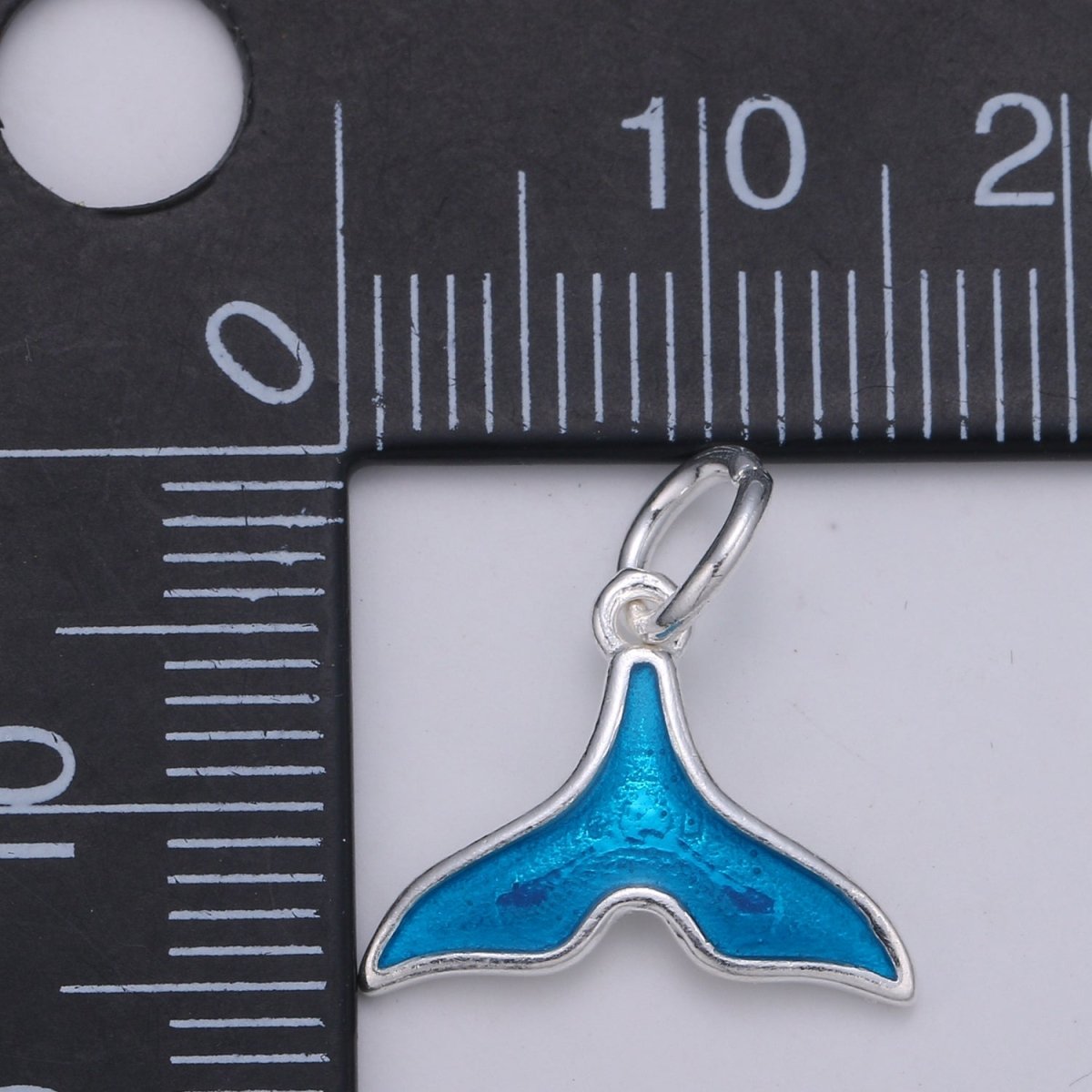 Sterling Silver Dolphin Fish Whale Tail Charm For Summer Ocean Jewelry Bracelet Necklace | SL-016 SL-017