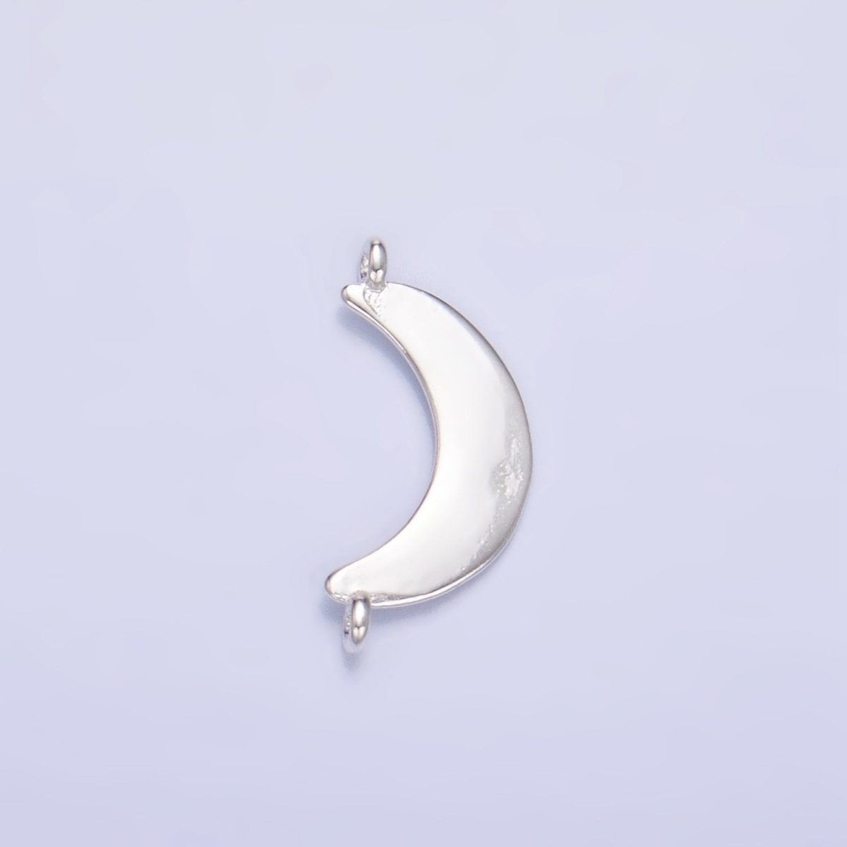 Sterling Silver S925 Minimalist Crescent Moon Celestial Connector in Gold & Silver | SL-512