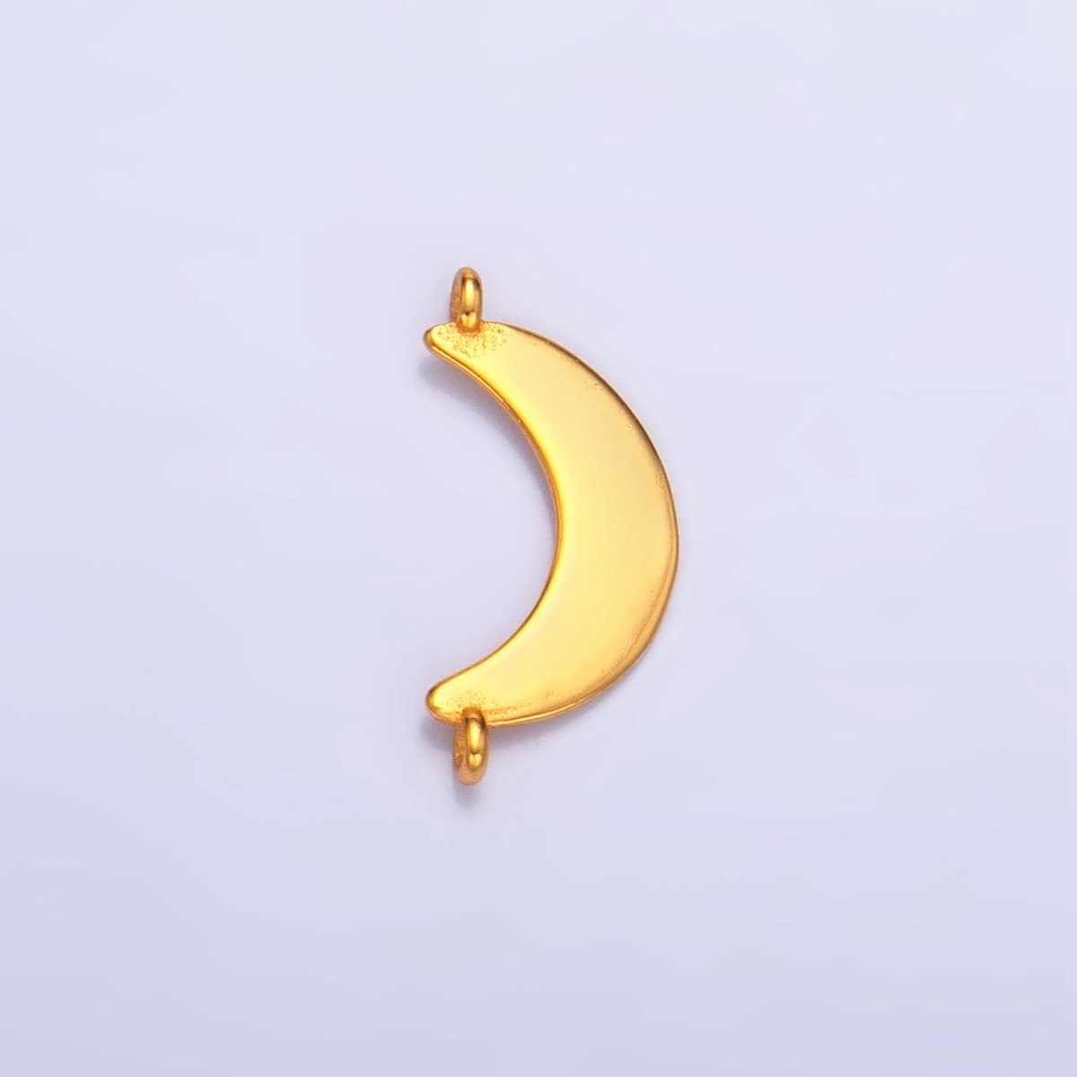 Sterling Silver S925 Minimalist Crescent Moon Celestial Connector in Gold & Silver | SL-512