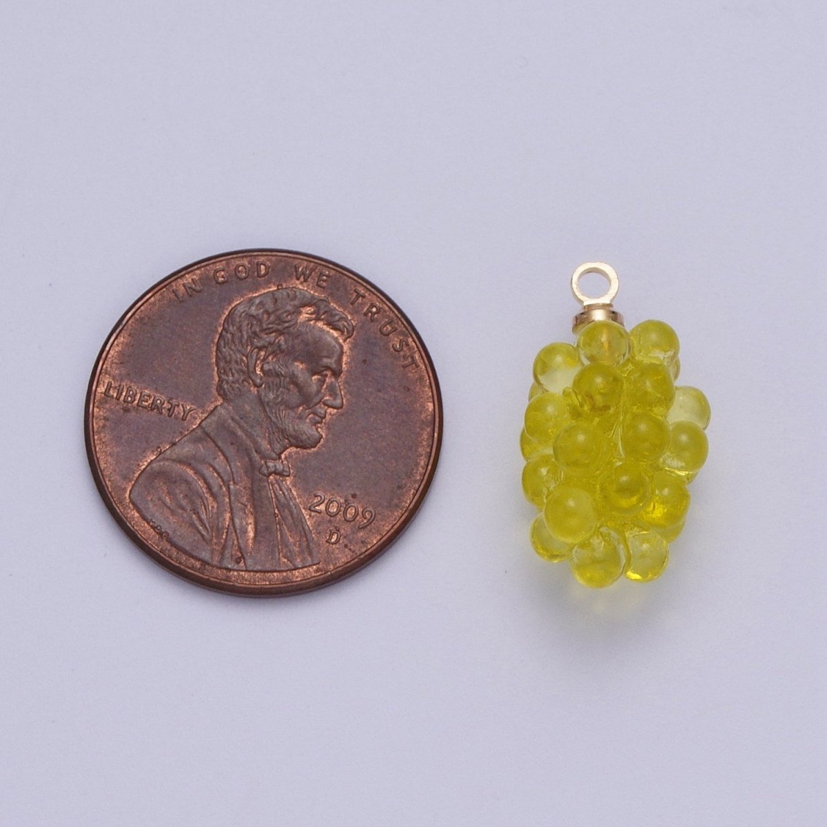 Summer Resin Fruits Purple Green Grapes For DIY Jewelry Making |  X-748
