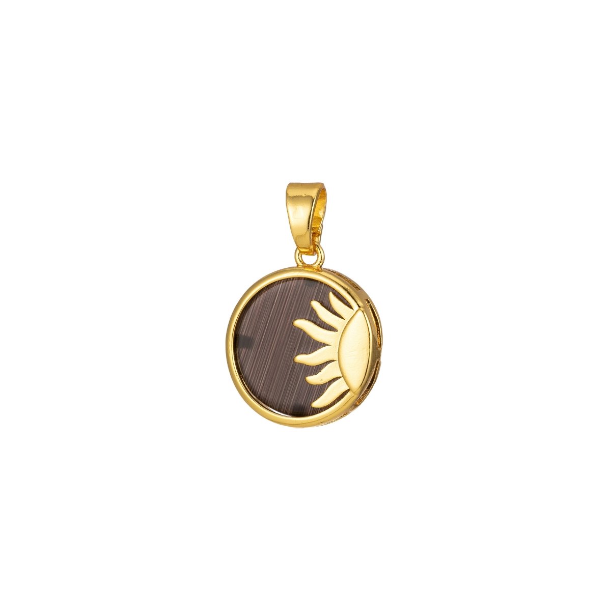 Sun Pendant Celestial Coin Dainty Charm J-306~J-310