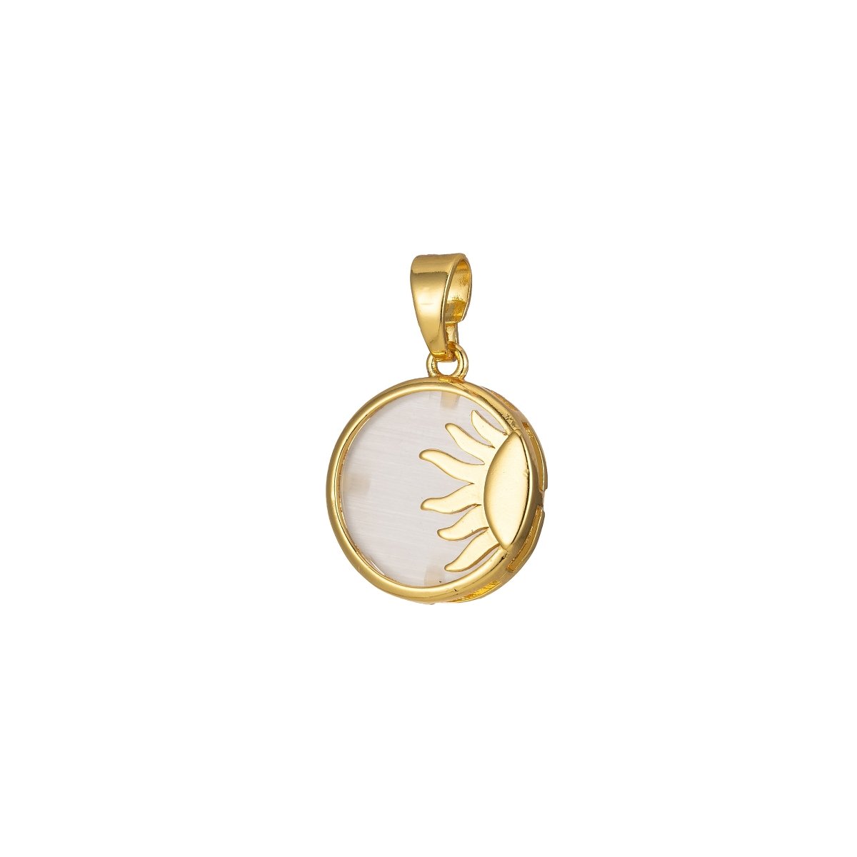 Sun Pendant Celestial Coin Dainty Charm J-306~J-310