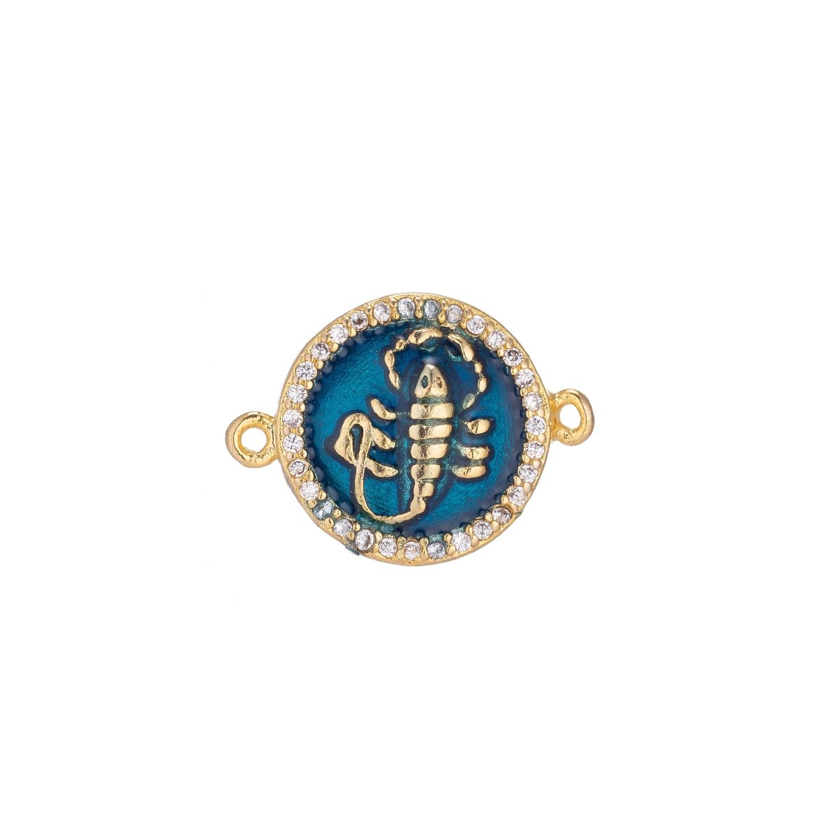 Teal Gold Filled Scorpion Connector F-042 - DLUXCA