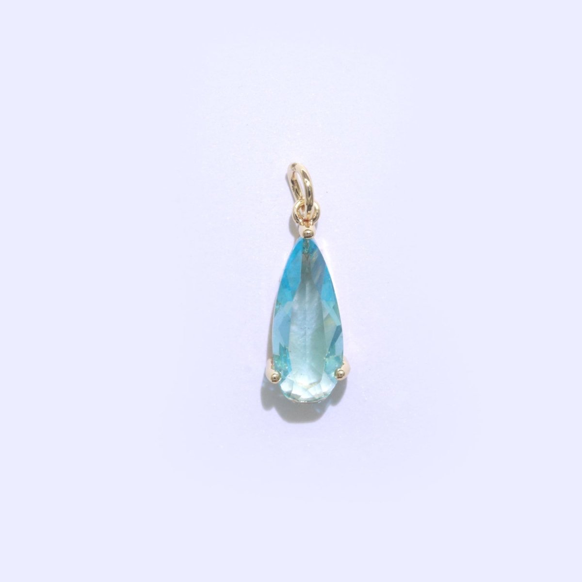 Tear Drop Pendant Arcylic Glass Dangle Charm for Necklace Earring Supply M-286-M-297