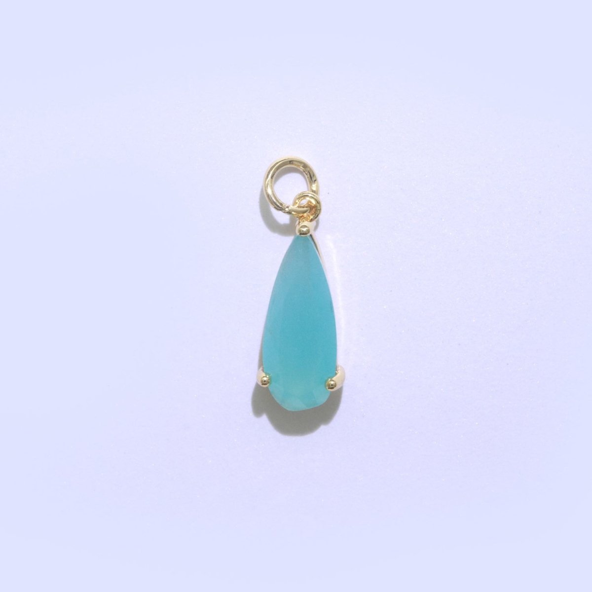 Tear Drop Pendant Arcylic Glass Dangle Charm for Necklace Earring Supply M-286-M-297
