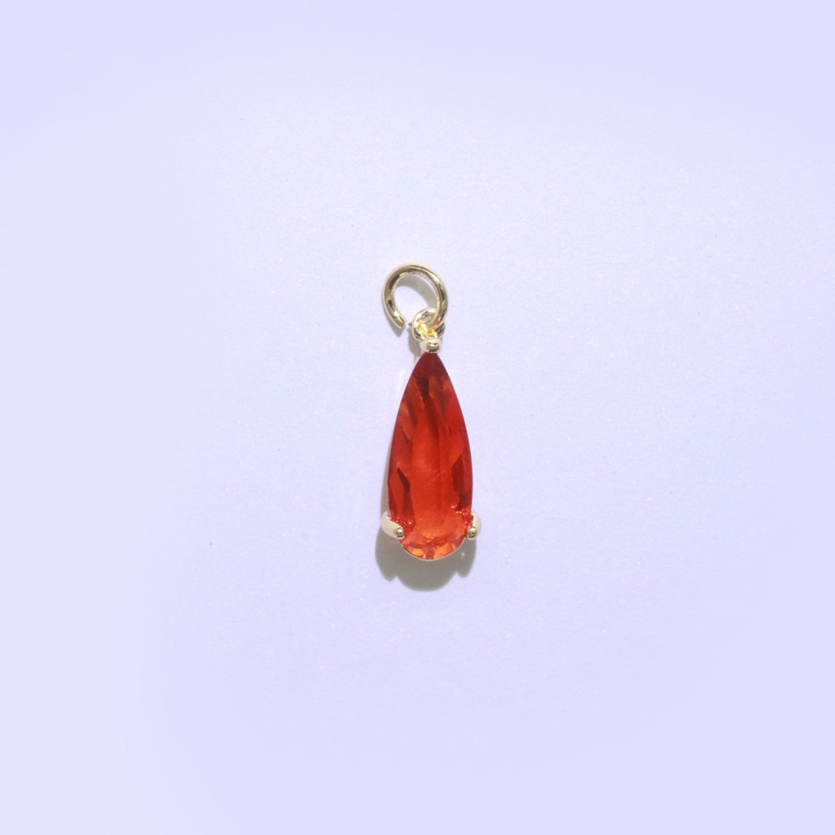 Tear Drop Pendant Arcylic Glass Dangle Charm for Necklace Earring Supply M-286-M-297
