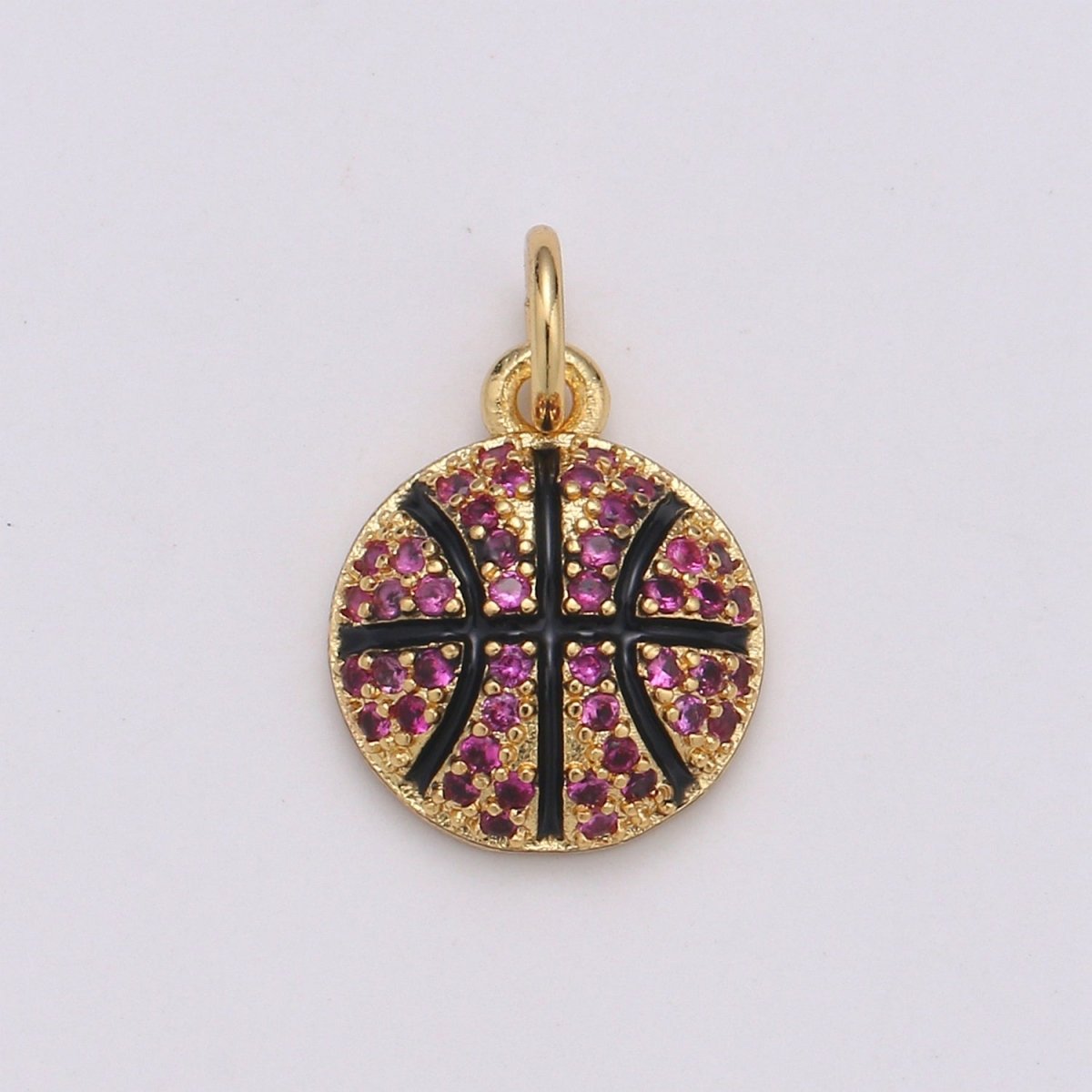 Tennis Ball Gold Filled Charm Gold / Silver  D-727-D-728
