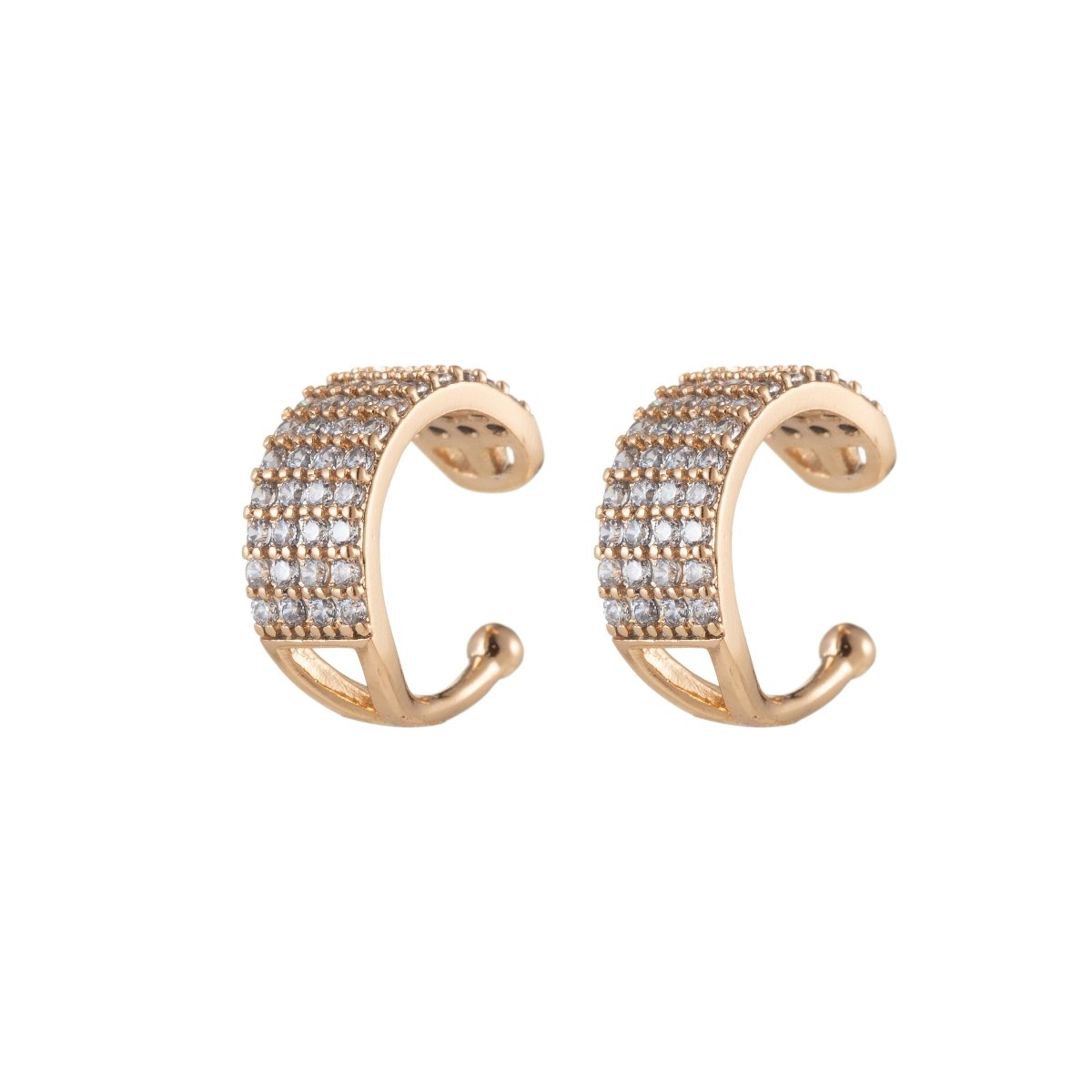 Thick Ear Cuff   ear cuff no piercing   gold ear cuff   ear cuff non pierced   fake helix piercing   ear cuffs   fake piercings, AI-044