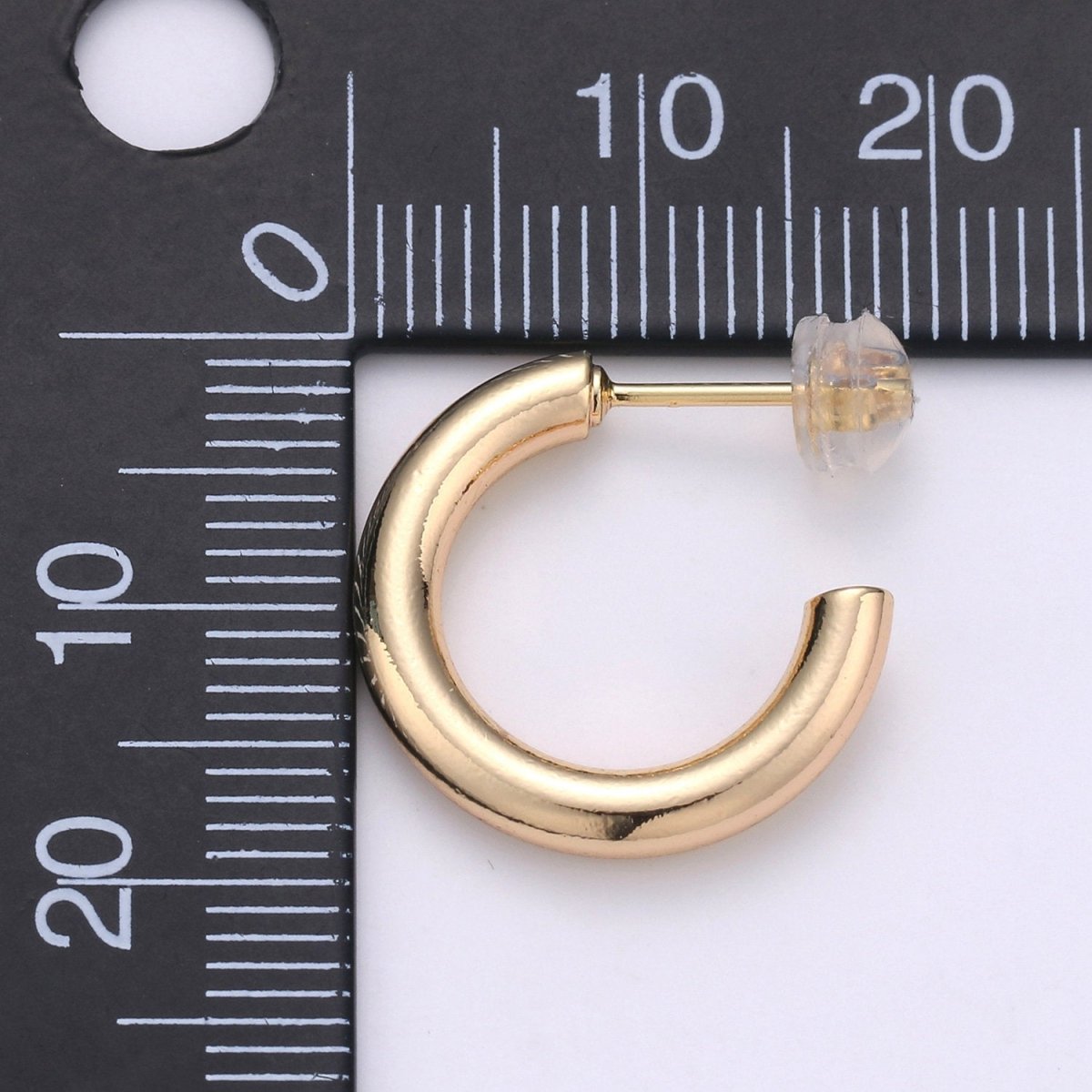 Thick Tube Hoops Gold, 18K Gold Filled Hoops, Large Gold Hoop Earrings, Small Hoops, Hollow Hoop Earrings, Chunky Hoops, Light Hoops Q-095 Q-096