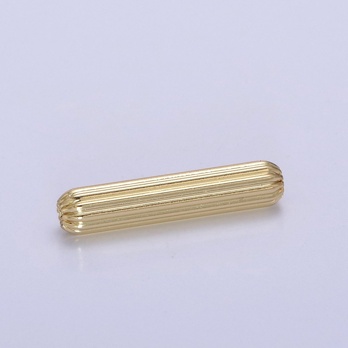 Thin Long Tube Spacer Beads Gold Small Hole for Bracelet Component B-218
