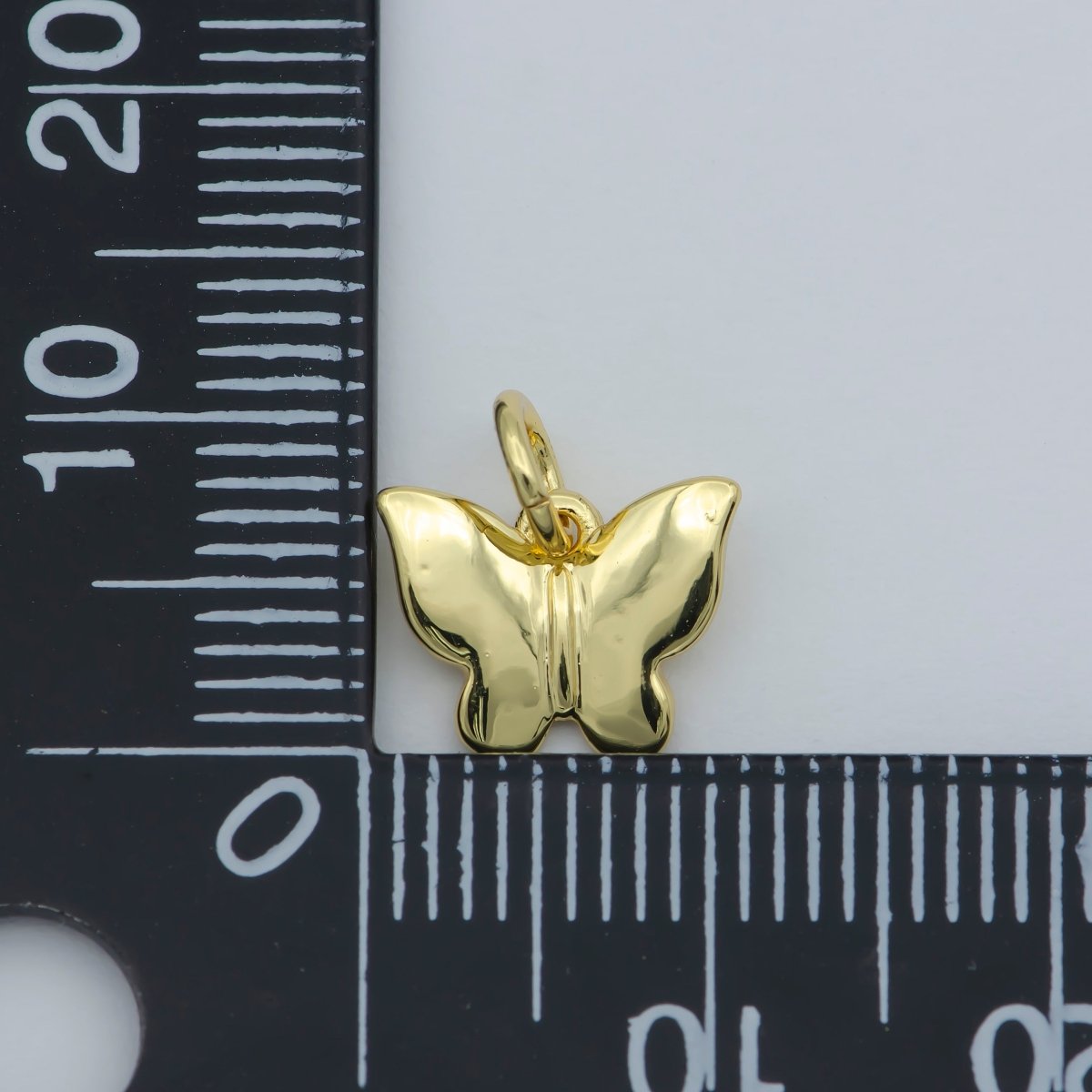 Tiny 14K Gold Filled Butterfly Pendant Gold Butterfly Charms for Bracelet, Earring, Necklace Charms for Jewelry Making Supply M-366