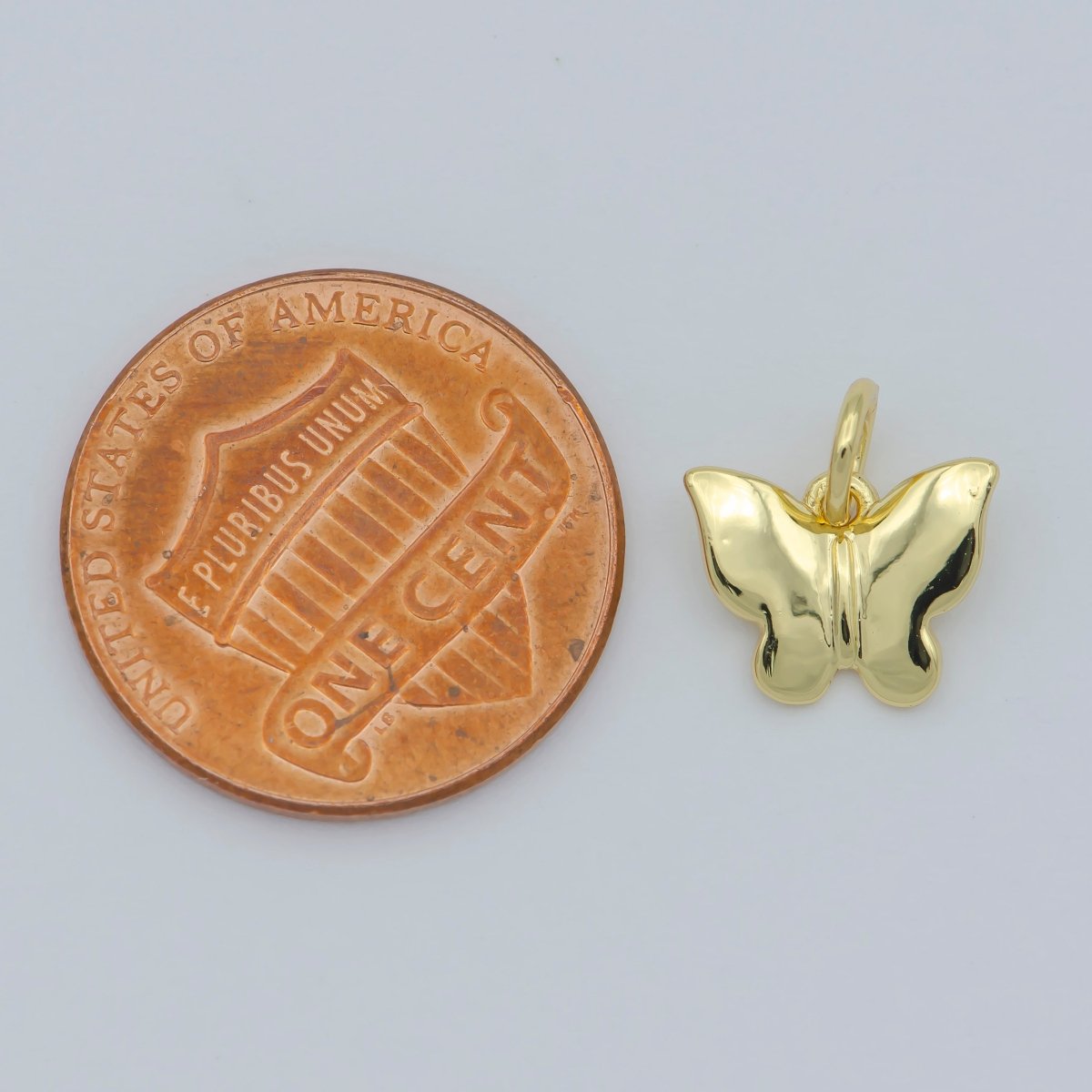 Tiny 14K Gold Filled Butterfly Pendant Gold Butterfly Charms for Bracelet, Earring, Necklace Charms for Jewelry Making Supply M-366