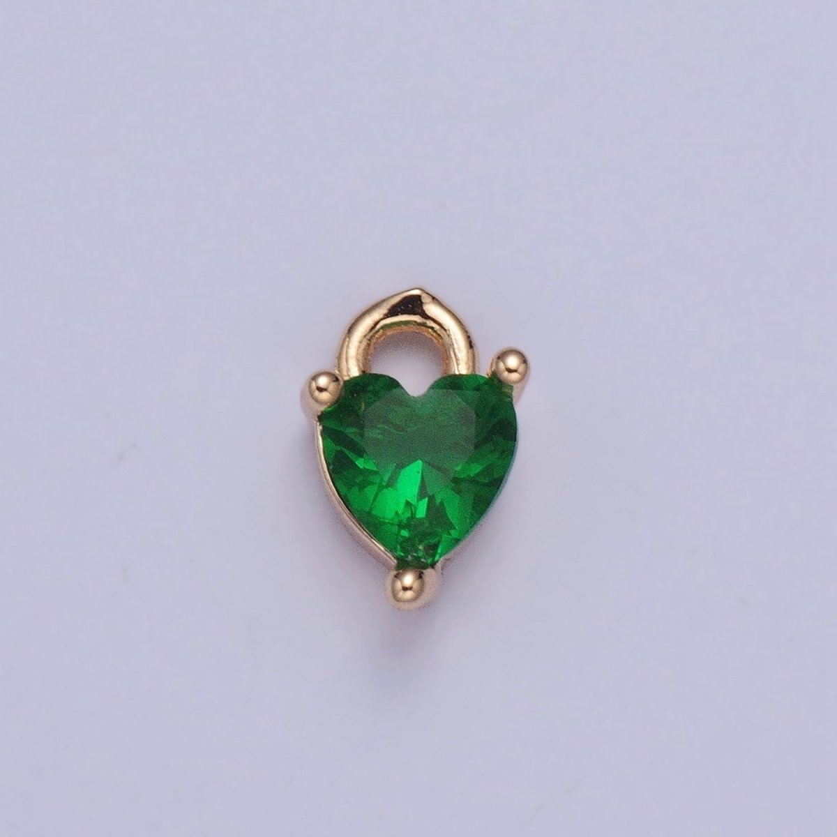 Tiny Gold Heart Charm, Micro Pave Heart, Mini Heart Charms, Heart Pendant, Cubic Zirconia Charm, Beads, CZ Bracelet Charm X-004-X-010