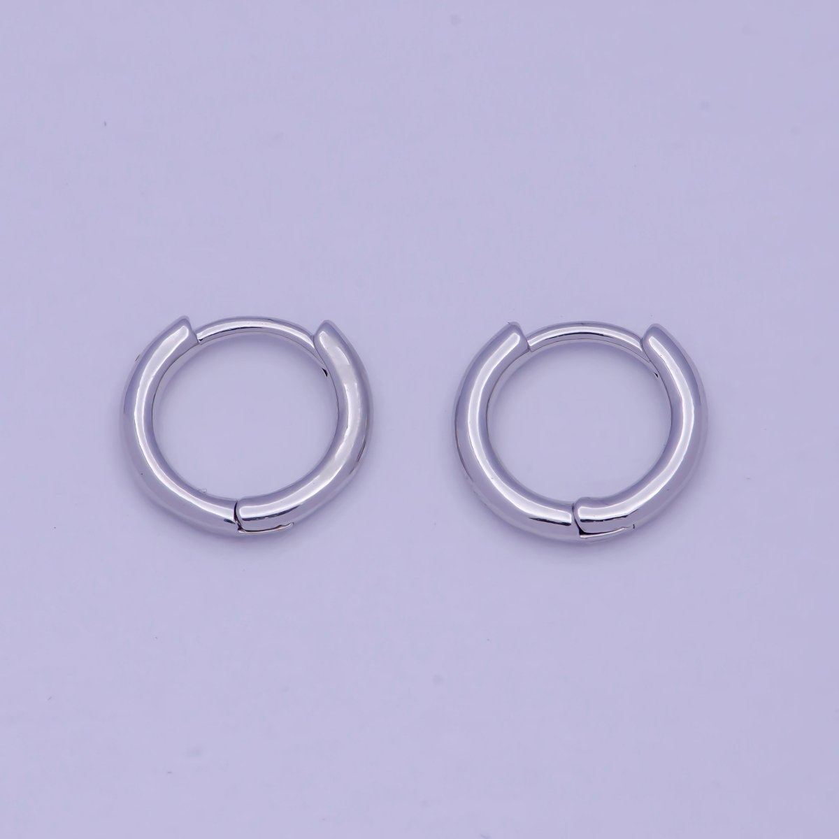 Tiny Gold Huggie Earring 12mm mini Huggie V-366