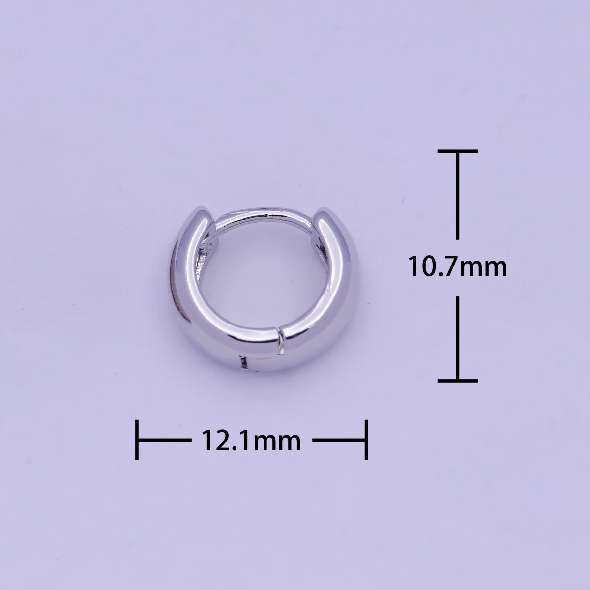 Tiny Huggie Earrings, Gold Huggies, Geometric Hoops, Gold Hoop Earring Silver Hoop V-364