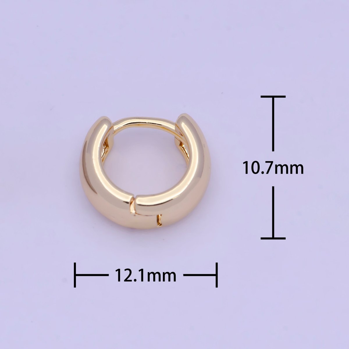 Tiny Huggie Earrings, Gold Huggies, Geometric Hoops, Gold Hoop Earring Silver Hoop V-364