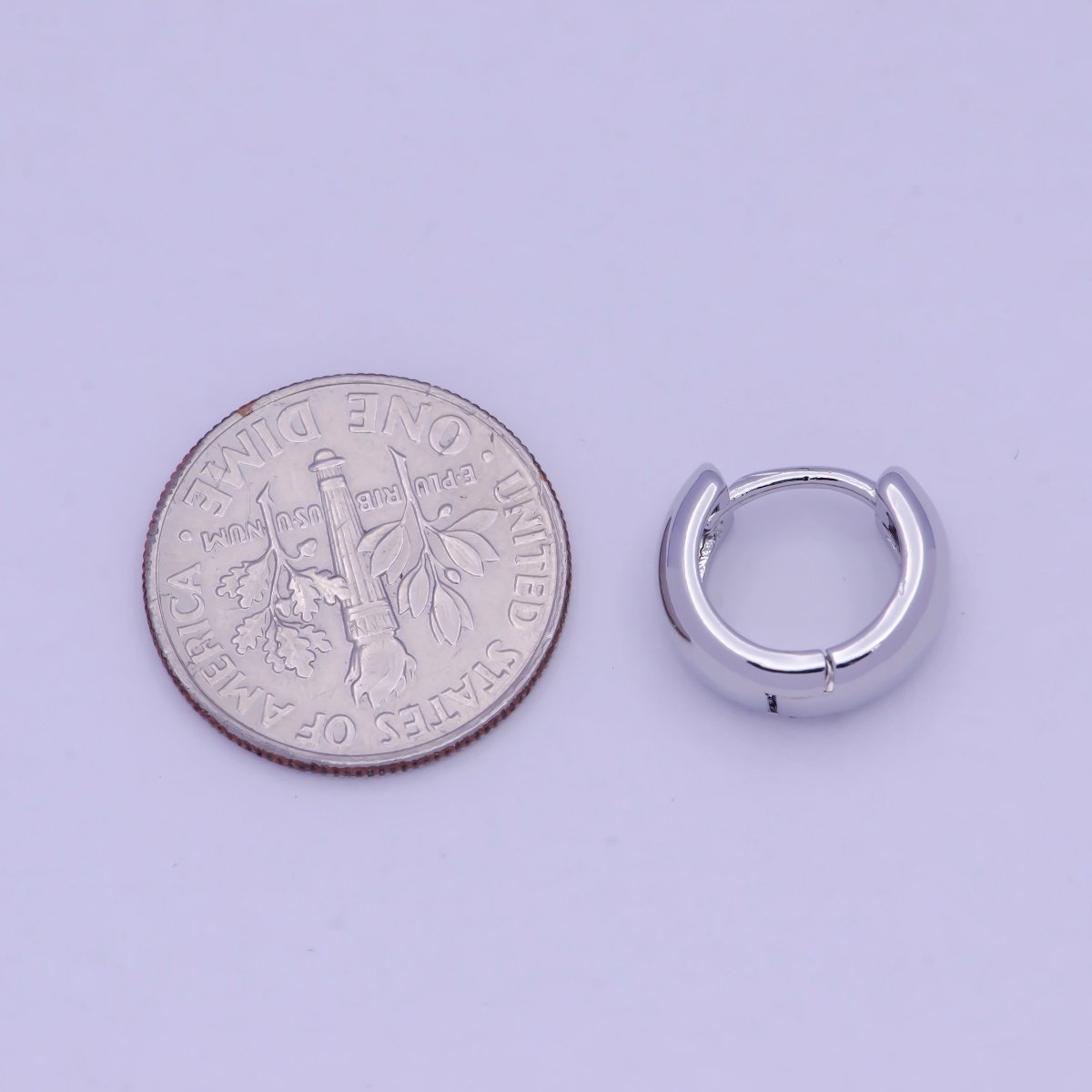 Tiny Huggie Earrings, Gold Huggies, Geometric Hoops, Gold Hoop Earring Silver Hoop V-364