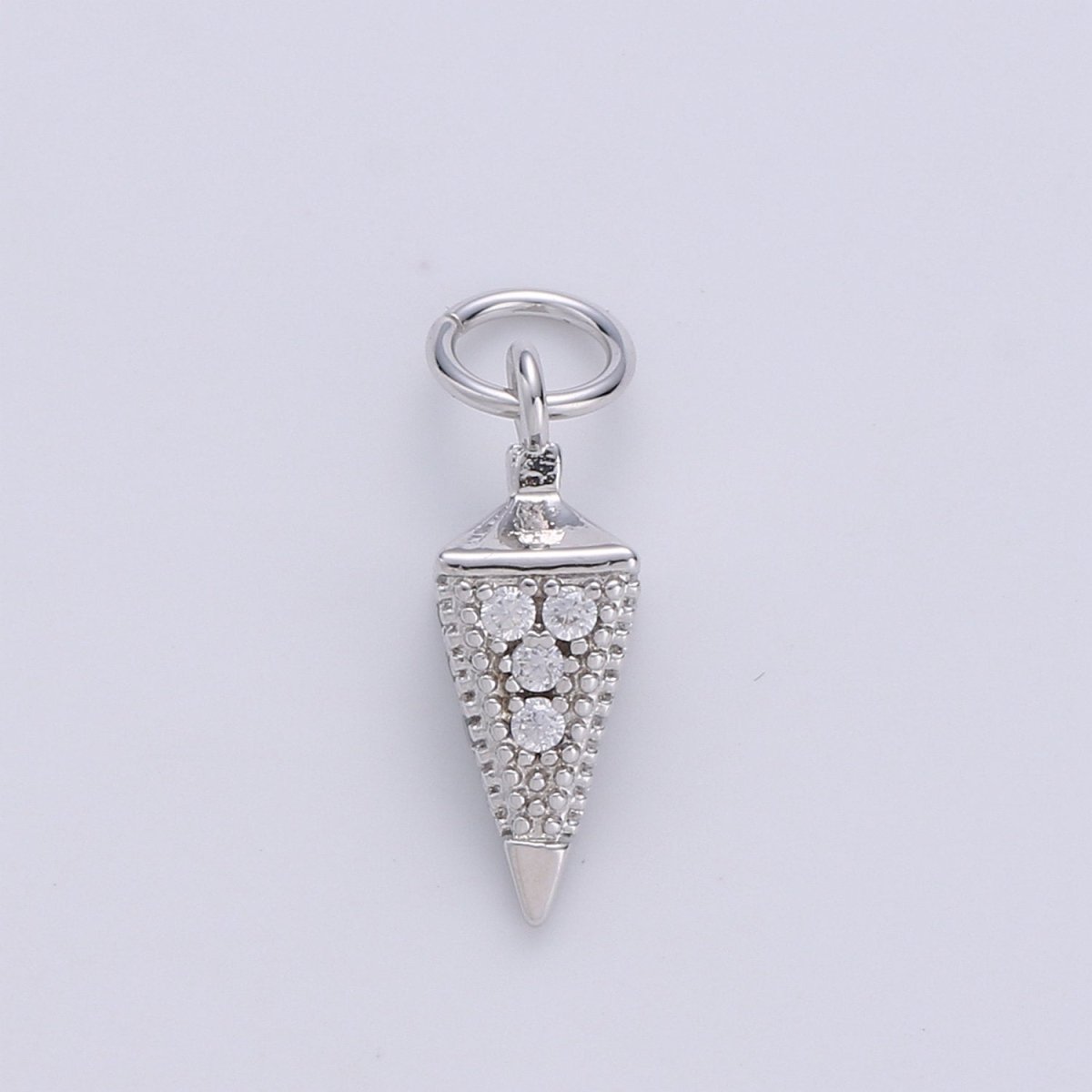 Tiny Pendulum charm 24k gold Filled Spike Jewelry making, Gold Filled Jewelry component Stud Charm for Bracelet Earring Necklace Supply D-260 D-261