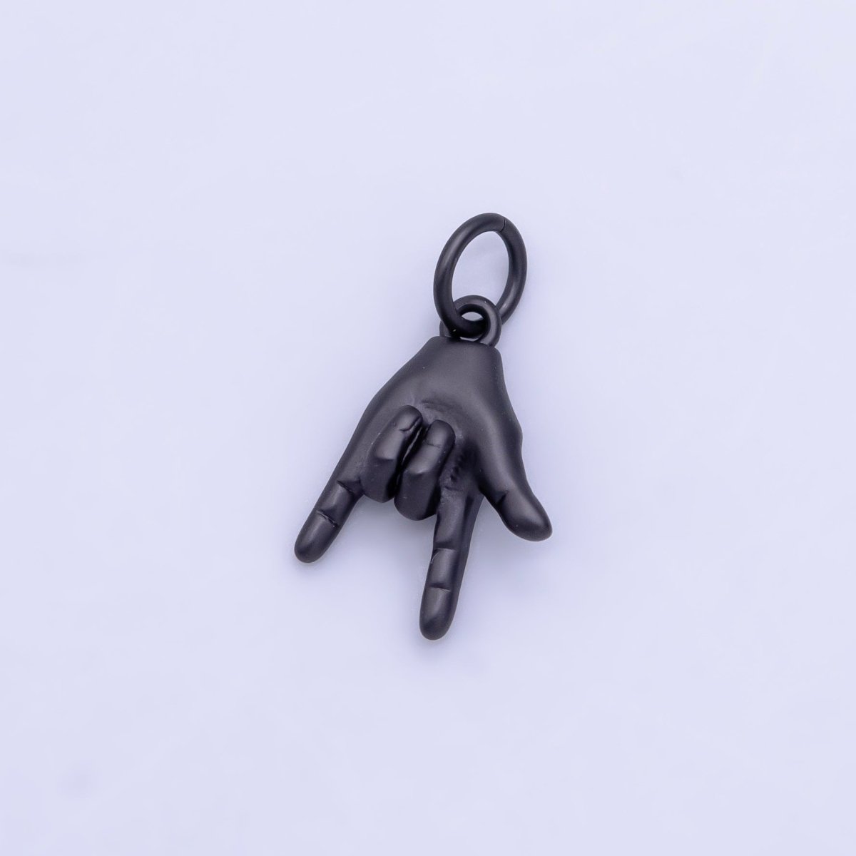 Tiny Rock On Hand Gesture Charm, Gold Fill Rock Sign For Necklace Pendant Bracelet Earring Charm Jewelry Making Gift Rocker Metal Musician E-227-E-228