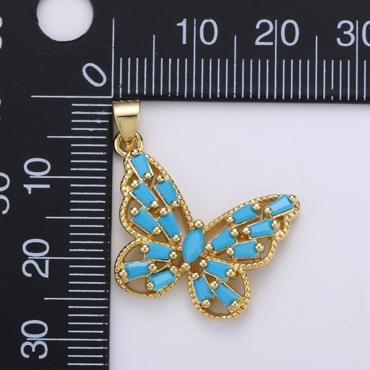 Tosca Gold Filled Butterfly Pendants I-491 - DLUXCA