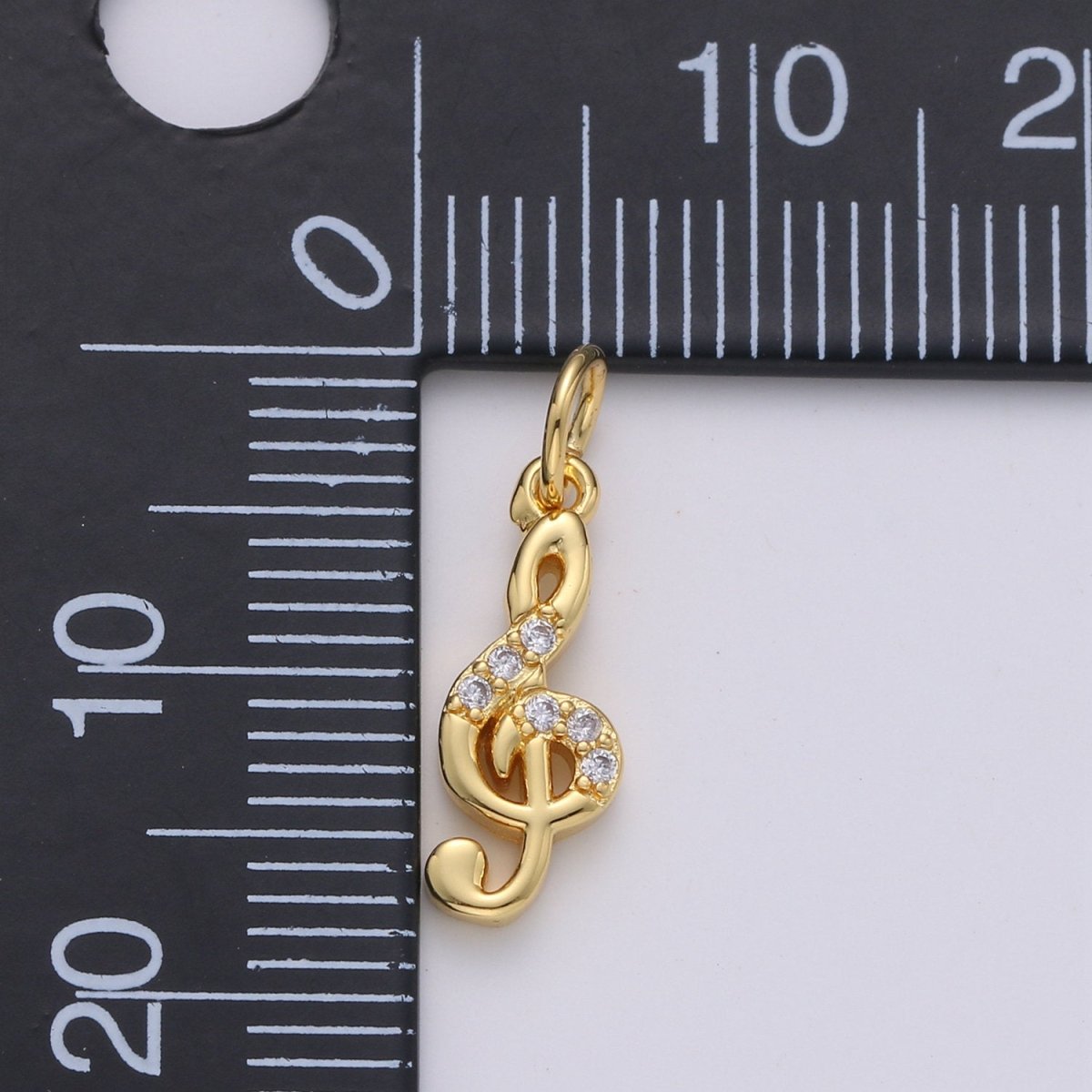 Treble Clef Charms Musical Note Charm Music Pendant Gold Filled Charm Musician Jewelry for Bracelet Necklace Earring Charm D-291  D-292