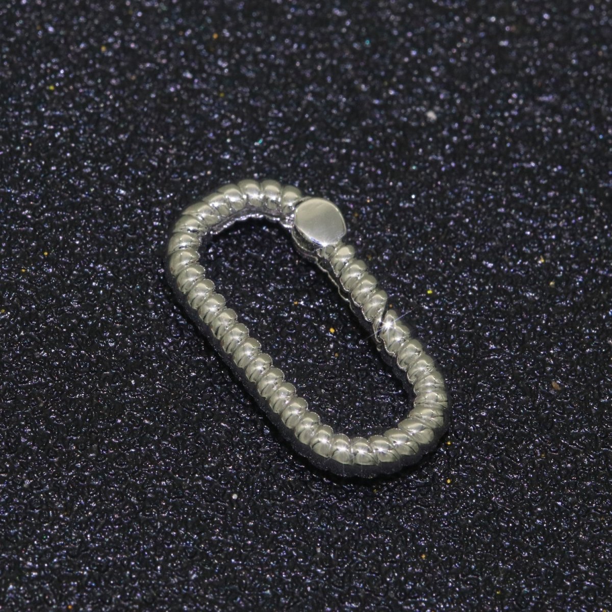 Twisted Gold Spring Gate Ring, 18.8 mm Marine Rope Push Gate ring, Charm Holder Clasp for Connector Bracelet End Clasp Rose Gold Silver L-451~L-453