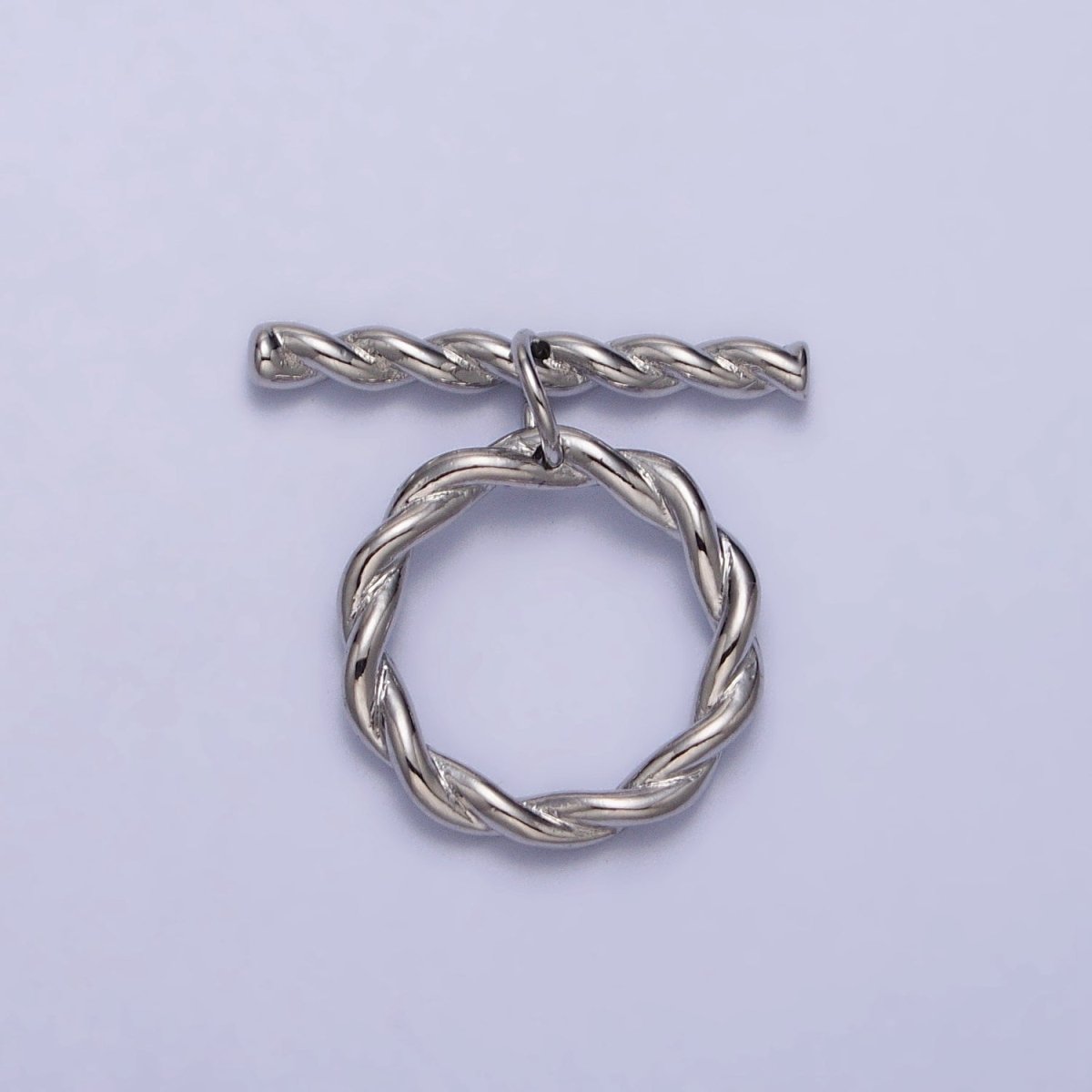Twisted Rope Toggle Clasps Jewelry Closure Supply in Gold & Silver | Z-055 Z-056
