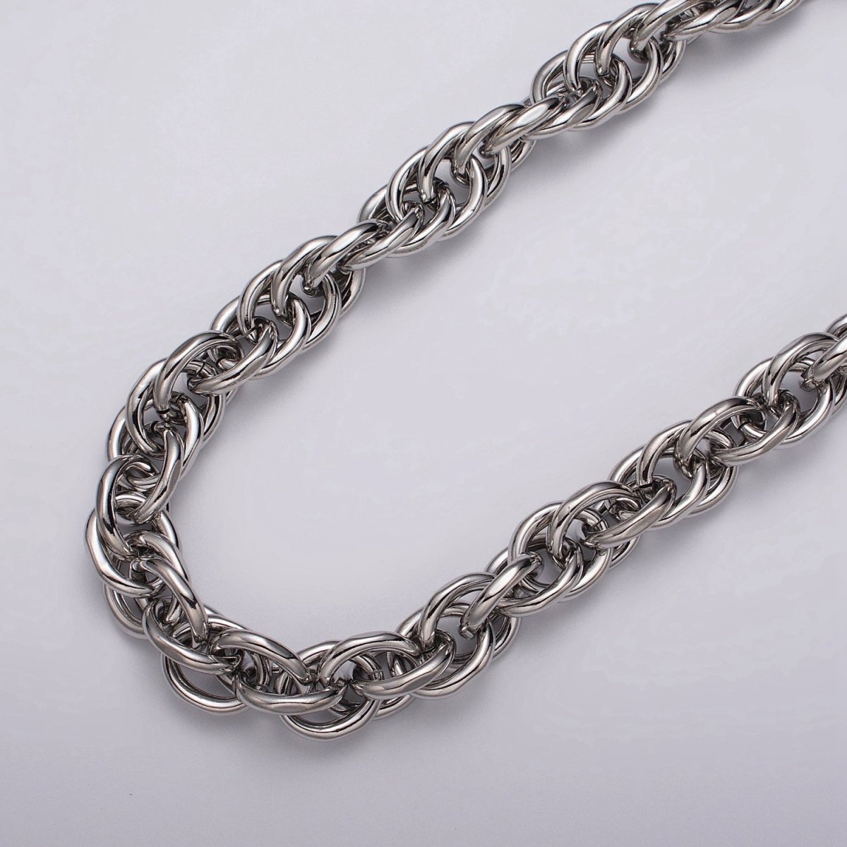 Unsoldered Gold Espiga Spiga Wheat Chain 13mm, 17.5mm Width for Statement Jewelry Unfinished Chain by Yard in Gold & Silver Unsoldered | ROLL-1183 to ROLL-1186 Clearance Pricing