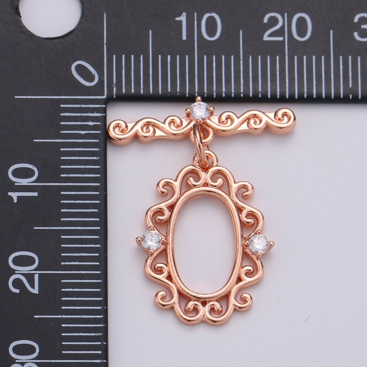Victorian Style Gold Toggle Clasp, Rose Gold , Black, Silver Bee Clasps Fancy Design OT Clasp Jewelry Supply for Bracelet Necklace Component L-100~L-103