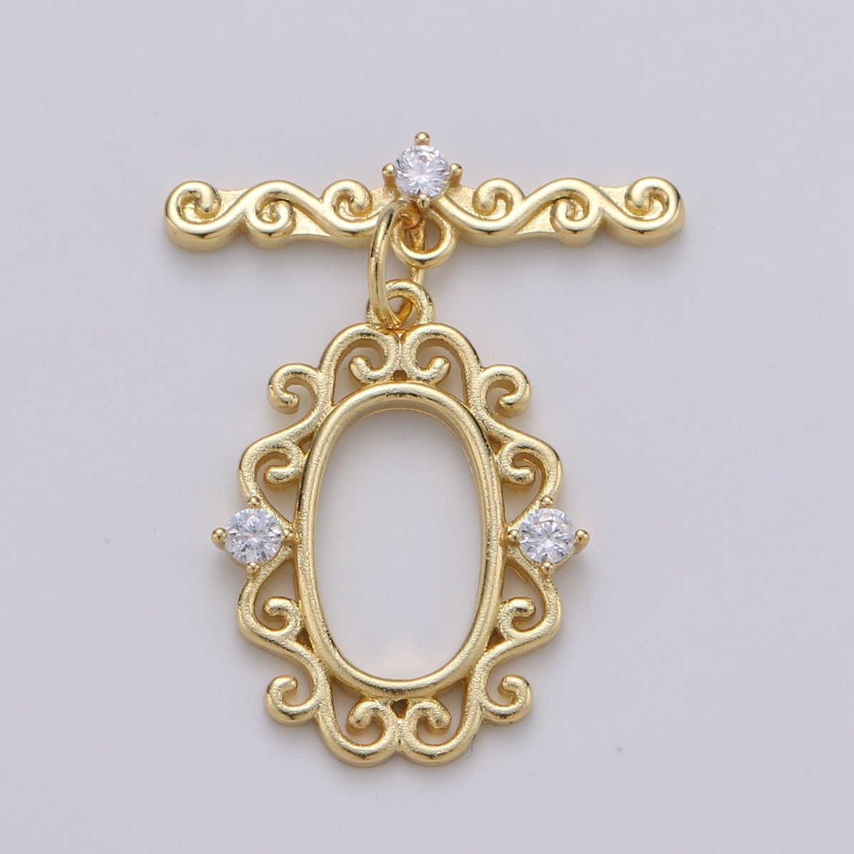 Victorian Style Gold Toggle Clasp, Rose Gold , Black, Silver Bee Clasps Fancy Design OT Clasp Jewelry Supply for Bracelet Necklace Component L-100~L-103