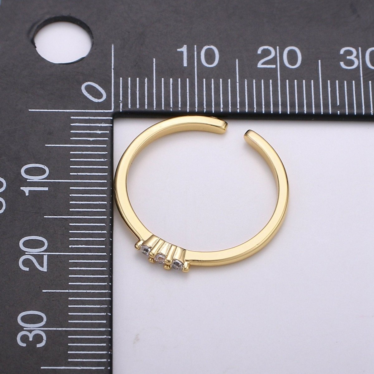 Wedding Gold Ring, Stackable Ring, Thin Ring, Vermeil Ring, Bride Ring, Stacking Rings, Rings, Open Ring, Thin Adjustable Ring, Pinky Ring R-105