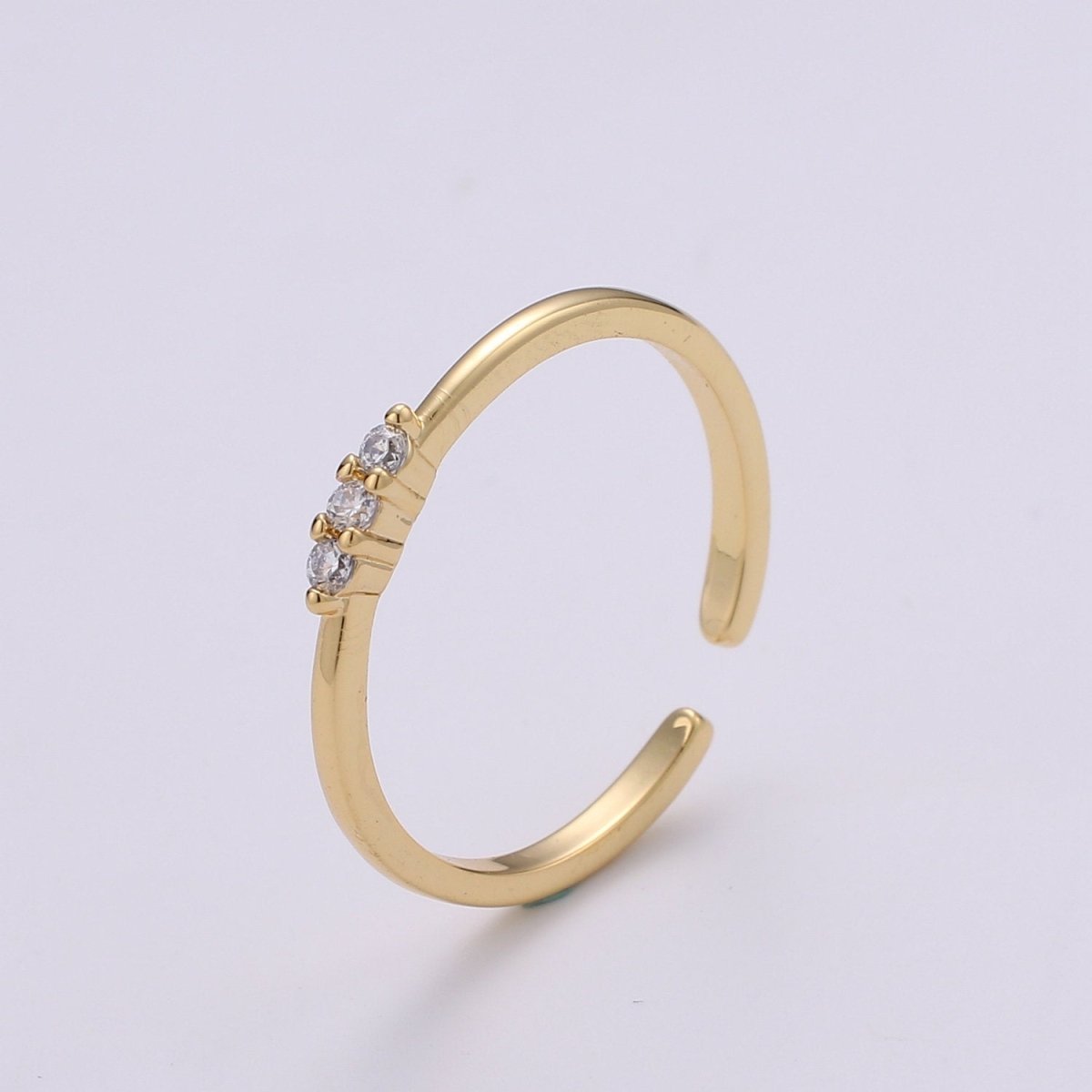 Wedding Gold Ring, Stackable Ring, Thin Ring, Vermeil Ring, Bride Ring, Stacking Rings, Rings, Open Ring, Thin Adjustable Ring, Pinky Ring R-105